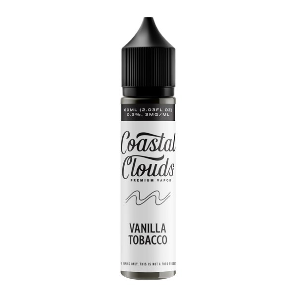 Vanilla Tobacco by Coastal Clouds Series E-Liquid 60mL (Freebase) - Black Coral